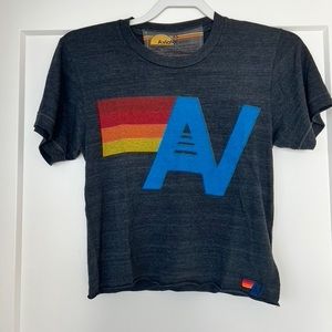 Aviator Nation LOGO BOYFRIEND TEE in Charcoal - Size XS ❤️